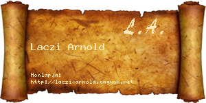 Laczi Arnold névjegykártya